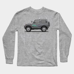 Jimny JA11 SJ410 Grey - Side Long Sleeve T-Shirt